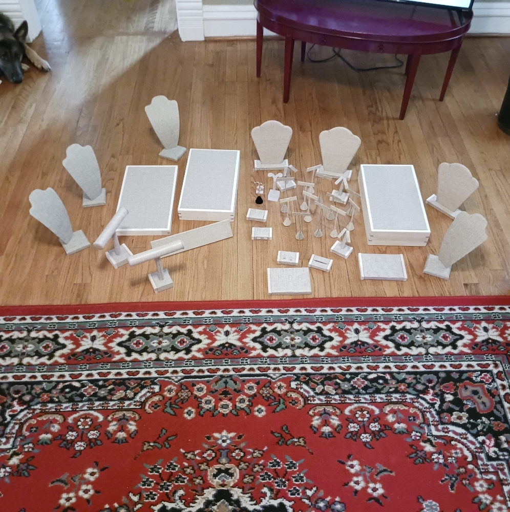 Amazing collection of jewelry display pieces selling as a group